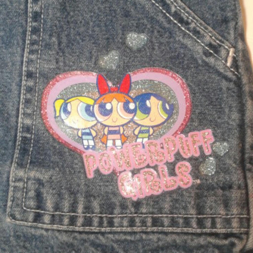 Cartoon Network Powerpuff Girls denim shorts size M (7-8) - Picture 3 of 9